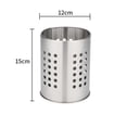 thumbnail image 4 of Stainless Steel Drying Rack for Fork Spoon Chopstick,Storage Cylinder, Tableware Drainer Storage Rack Kitchen Accessories Organizer, 4 of 7