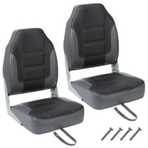 M optimized Set of 2 Premium High Back Folding Boat Seat, Marine Seats for Fishing, Sightseeing, Speedboats, Canoes