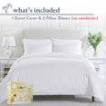 thumbnail image 2 of California Design Den Duvet Cover - 400 Thread Count 100% Cotton, 3 Piece Sateen Weave Bedding Set, Soft Luxury Comforter Cover and Two Pillow Shams, with Button Closure and Corner Ties, 2 of 9
