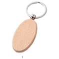 thumbnail image 3 of fastboy Wooden Keychain Wood Key Ring Lightweight Pendant Buckle Collection Oval Large 6*3.5, 3 of 6