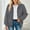 Dark Gray, variant on Stichou Womens Fleece Zip Up Jacket with Pockets Oversized Long Sherpa Hoodie Fuzzy Jackets Warm Teddy Coat Black 2XL