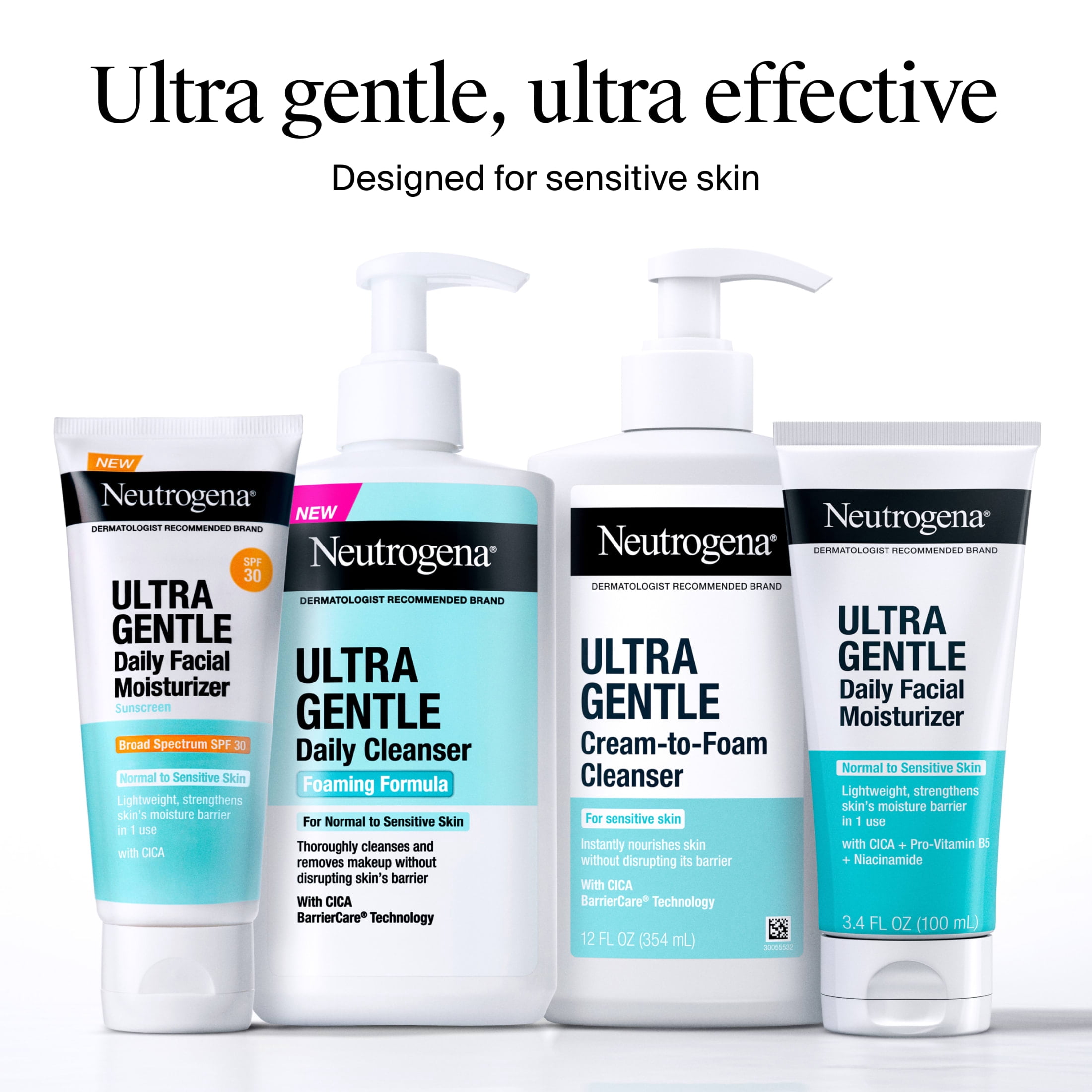 Neutrogena Ultra Gentle Daily Face & Body Moisturizing Cream, 11 oz