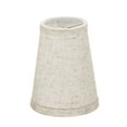 thumbnail image 7 of Aspen Creative 32656-9 Small Hardback Empire Shape Chandelier Clip-On Lamp Shade Set (9 Pack), Transitional Design in Flaxen, 4" bottom width (2 1/2" x 4" x 5" ), 7 of 7