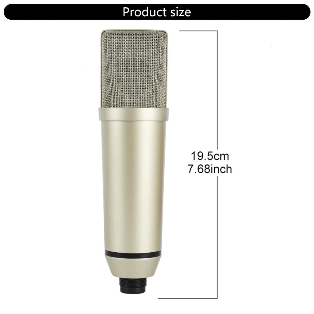 High Sensitivity Condenser Microphones Noise Reductions XLR Interfaces For Home Studio