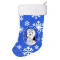 thumbnail image 1 of Carolines Treasures SC9785-CS Havanese Flocons de Neige d'Hiver Bas de Noël - 11 x 8 Po., 1 of 2