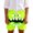 A-Light Green, variant on Boys Shorts Relaxed 3D Cartoon Suitable Face Elastic Waist Vacation Casual Trouser High Waisted Shorts