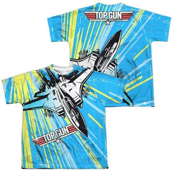 Top Gun - Rad Jet (Front/Back Print) - Youth Short Sleeve Shirt - X-Large