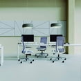 thumbnail image 4 of Eurotech Chaise de Bureau Ergonomique Réglable, Cadre Blanc Maille Grise, 4 of 5