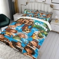 thumbnail image 3 of 3 Piece Bedding Set For The Croods Comforter Cover Set Cute Duvet Cover Sets Super Soft Teens Bedding Set Kids Bedroom Gifts,ses Twin, 3 of 6