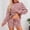 Red, variant on MAIHAN Women Vacation Outfits Summer Clothing Sets Short Sleeve Tops Shorts Set Trendy 2 Piece Summer Shorts Set Casual Two-Piece Outfit