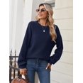 thumbnail image 5 of Zeagoo Women's Fall Chunky Knit Sweater Oversized Crewneck Long Sleeve Winter Cotton Pullover Sweaters Jumper Tops, 5 of 6