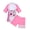 Dark Pink, variant on Lavenicole Girls' 2-Piece Unicorn Rash Guard Swimsuit, Short Sleeve UV Protection Bathing Suit for 3-9 Years Lightpink