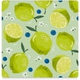 thumbnail image 3 of GZHJMY Square Drink Coasters 2 Pcs Summer Fruit with Lime and Blossom Absorbent Ceramic Coffee Coasters for Drinks with Cork Base Housewarming Gift for Home Decor, 3 of 6