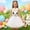 v#1062White2097, variant on HAYIMI Kids Easter Party Dress For Girls Bunny Tutu Outfit Sets With Ears And Floral Applique Performance Holiday Celebration Lovely Child O-Neck Cartoon Clothes Sets