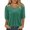 Green, variant on yunLCZ Basic T Shirts Womens Puff Half Sleeve Summer Tunic Tops Casual Chest Pleated Shirts Work Blouse For Women