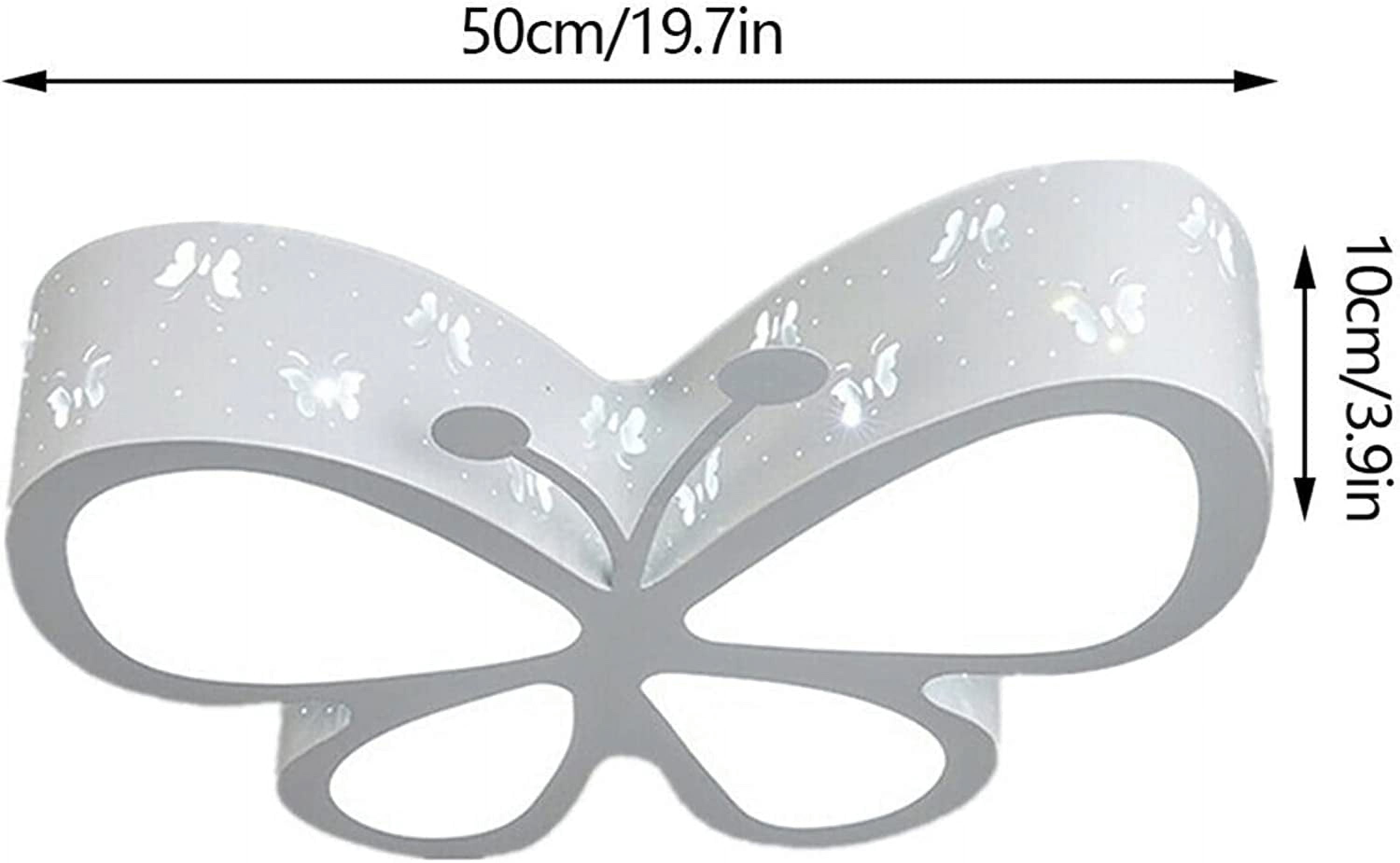 Butterflies Ceiling Light Children's Room Butterfly Close to Ceiling Light Girls Creative Bedroom Lamp LED Dimmable Flush Mount Ceiling Lamp