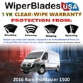 thumbnail image 2 of 2016 Ram ProMaster 1500 Beam Wiper Blades Wipers w/1yr Warranty (Set of 2) (WiperBladesUSA), 2 of 5