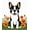 White, Pattern 3, variant on ODIKA 4' x 6' Machine Washable Non-Slip Area Rug, Kawaii Bunny High Traffic Rug, Orange, 100579