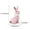 Pink, variant on Bunny Figurine Easter Bunny Ornament Resin Rabbit Statues,Rustic Rabbit Garden Statue with Wicker Surface Effect,Easter Rabbit Figurine Ornament with Tie,Rabbit Figurines Home Farmhouse Decor