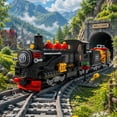 thumbnail image 4 of SALYWEE Track & Train Model Building Blocks Toy, Vintage Steam Passenger Train, Christmas Gift, Home Decorations, 4 of 10