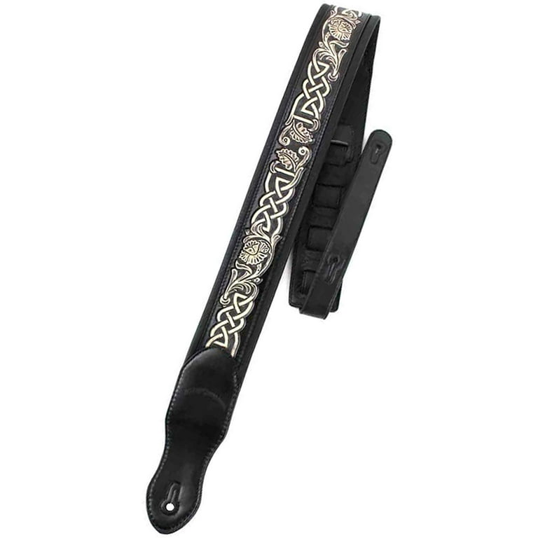 Walker & Williams KB-05-BLK Black Full Grain Carving Leather