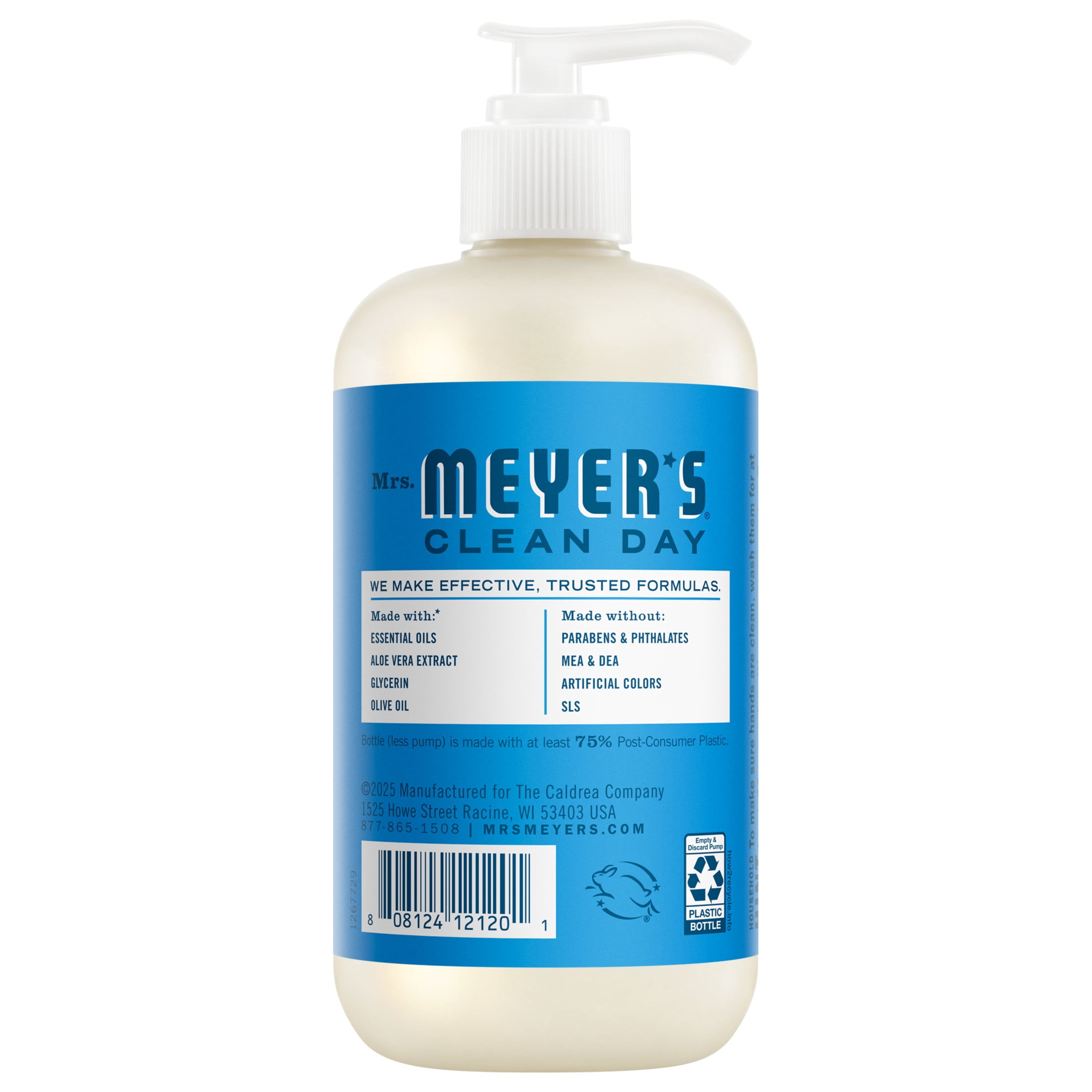(3 pack) Mrs. Meyer’s Clean Day Hand Soap, Blueberry Scent, 12.5 Fl Oz