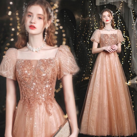 Elegant French-Inspired Evening Dress, Sexy & Graceful for Wedding & Party