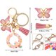 thumbnail image 2 of Llavero Con Borla Y Mariposa  Letras Del Alfabeto para Carteras Color Rosa, 2 of 9