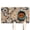 White-30, variant on Dog Food Mat with Retro Paisley Floral Ethnic Paisley Ornament Abstract Paisley Art Design, Durable Absorbent Non-Slip