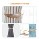 thumbnail image 4 of piezas de hebillas para cortinas con diseño de plumas, para el hogar, elegantes alzapaños para cortinas., 4 of 6