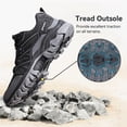 thumbnail image 4 of Gexuosn Men's Hiking Shoes Lightweight Trekking Shoes Low-Top Trail Running Shoes,Black, 4 of 6