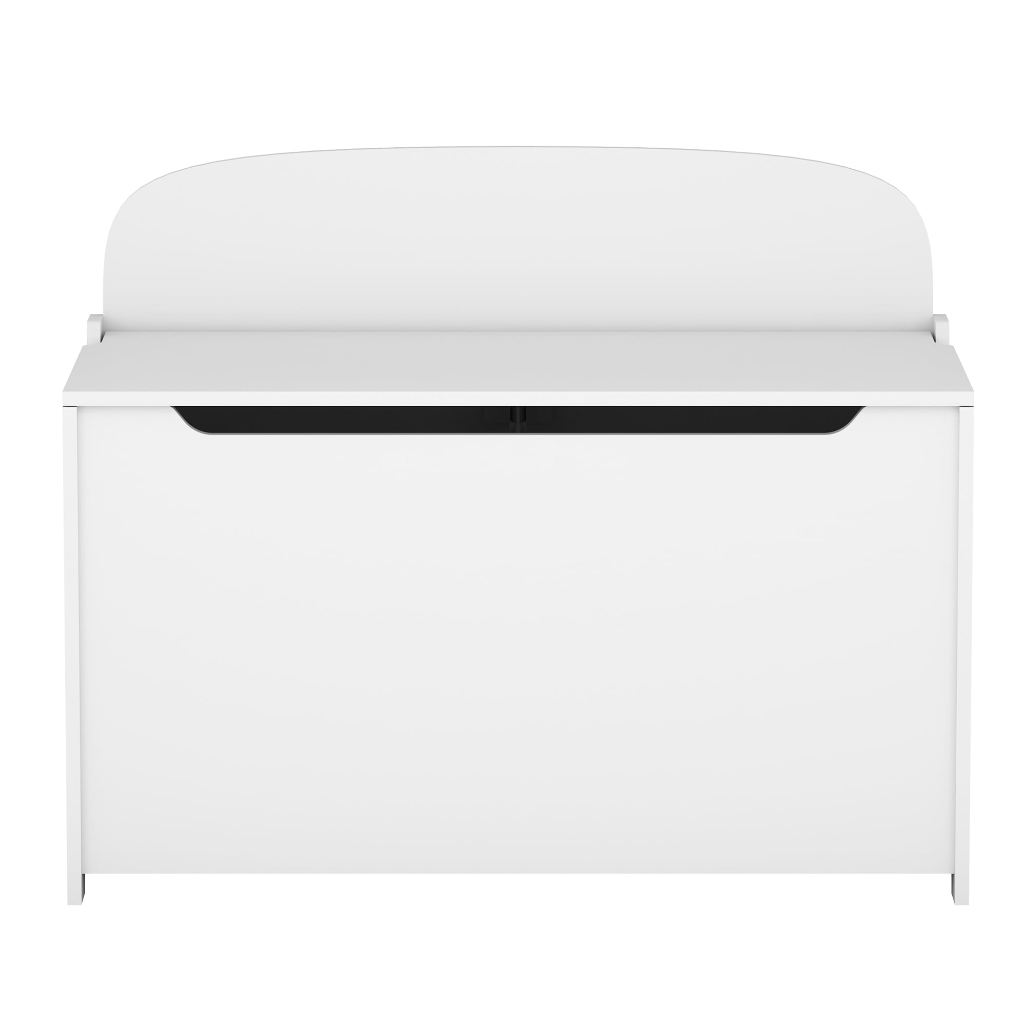 iRerts Kids Toy Box Storage Chest, Wood Toy Storage Organizer, Kids Toy Storage Bench with Hinges and Seating Bench, Toy Storage Box for Boys Girls, Entryway Storage Bench for Hallway, Bedroom, White