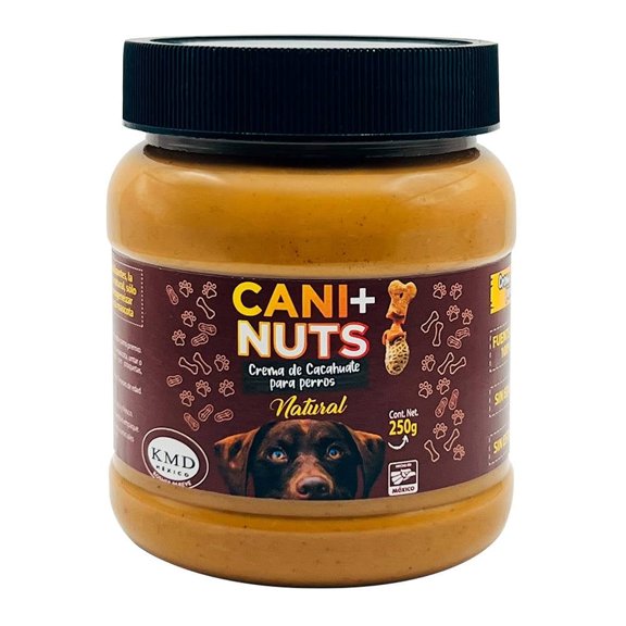 Crema de cacahuate para mascotas CANI+NUTS Natural 250 g
