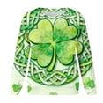 thumbnail image 4 of Nuoqisi Chandail de la Saint-Patrick pour Femmes Trèfle Imprimé Manches Longues, 4 of 8
