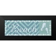 thumbnail image 2 of Gibbons, Lauren 24x11 Black Modern Framed Museum Art Print Titled - Beach Seahorse, 2 of 5