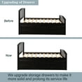 thumbnail image 5 of Bellemave Storage Bed Frame Twin with 6 Drawers,Solid Wood Twin Size Platform Bed with Headboard and Footboard,Heavy Duty Captain’s Bed for Teens,Single Adult,Small Spaces(Espresso), 5 of 19