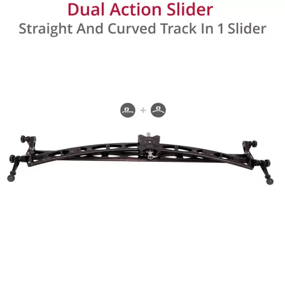 Shootvilla Curve n line slider 3ft for smooth videoSony,DSLR,Panasonic