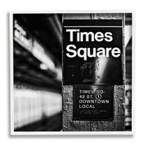 Stupell Industries Time Square Subway New York City Urban Photography, 24 x 24, Design by Susan Bryant