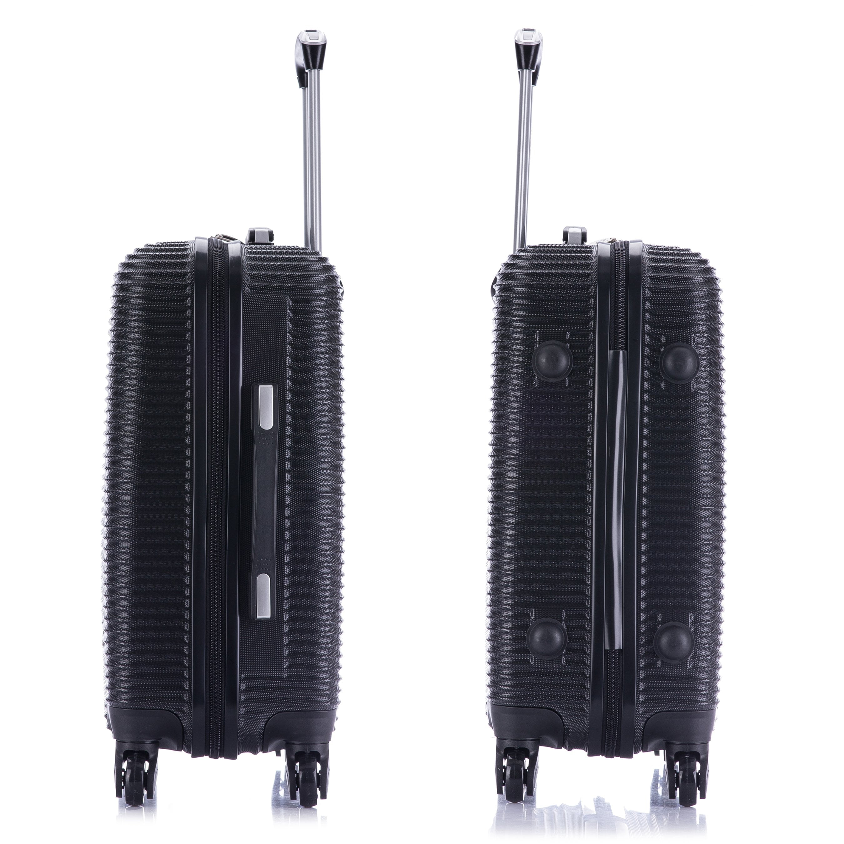 InUSA Royal 20" Hardside Lightweight Luggage with Spinner Wheels, Handle, and Trolley, Black