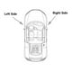 thumbnail image 3 of para W205 W213 GLC X253 2014-2020 Guardabarros de coche Puerta Espejo lateral Charco Luz LED Lámpara de cortesía Derecha, 3 of 5