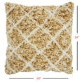 thumbnail image 5 of Yellow and White Shaggy Chevron Throw Pillow, 5 of 5
