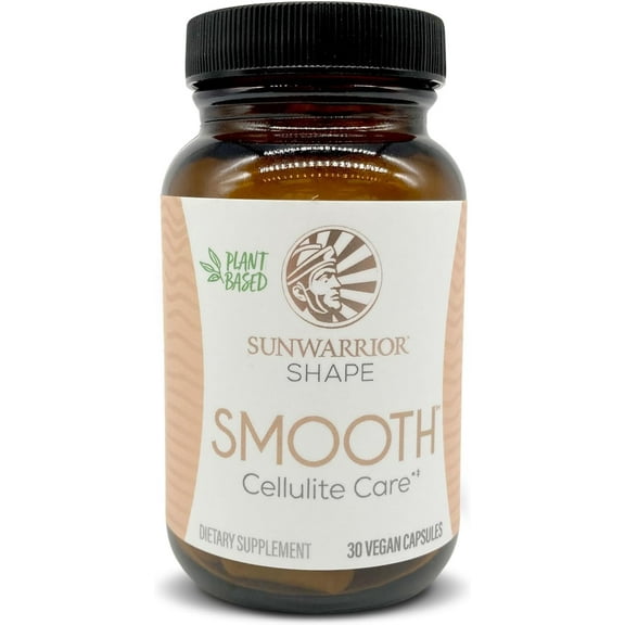Sunwarrior Beauty & Skin Care Supplements with Hyaluronic Acid Vitamin C Melon Extract Gluten Free Vegan Keto Cellulite Care & Remover for Thighs Buttocks & Body | Shape Smooth Capsules 30 Count