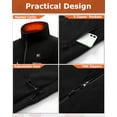 thumbnail image 6 of Venustas Women's Recycled Fleece Heated Vest with Battery Pack, Lightweight Insulated Electric Lady's Heated Vest, 6 of 8