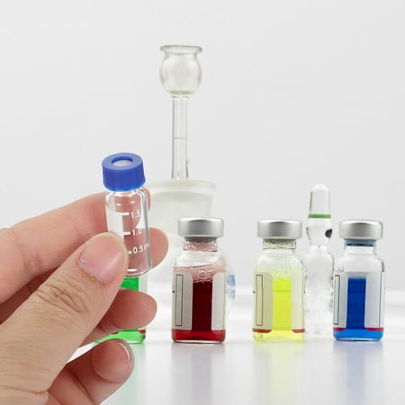 Luxshiny 100 Pcs Transparent Glass Liquid Sample Vials for Accurate Measurement and Laboratory Experiments