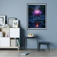 thumbnail image 7 of Diamond Art Kit for Adults, Glow Lotus Reflection Diamond Painting for Adults Beginners, DIY Diamond Art Painting Kits, 5D Diamond Painting Crafts for Home Decor 12x16 Frameless, 7 of 7