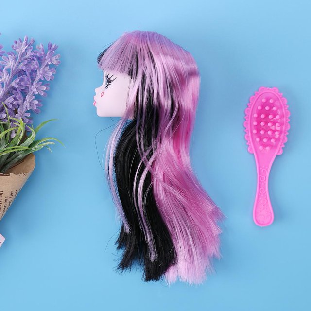 Fairy Monster Doll Head con pelo PVC Devil Nude Doll Head Toy Accesorio (D Ehuebsd libre de BPA