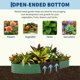thumbnail image 4 of Garvee cama de cultivo elevada de acero galvanizado, jardinera metálica resistente al óxido para verduras, flores y hierbas, de fácil armado para jardín, 4 of 8