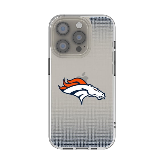 Denver Broncos Linen Logo iPhone Clear Case