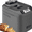 Gray, variant on Kitchen in the box 2lb Bread Machine with Auto Fruit Nut Dispenser, 12 Presets Bread Maker Gluten-Free Setting, 13 Hour Delay Timer, Black