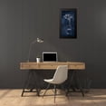 thumbnail image 4 of Tava Studios 14x24 Black Modern Framed Museum Art Print Titled - Indigo Orchid II, 4 of 5